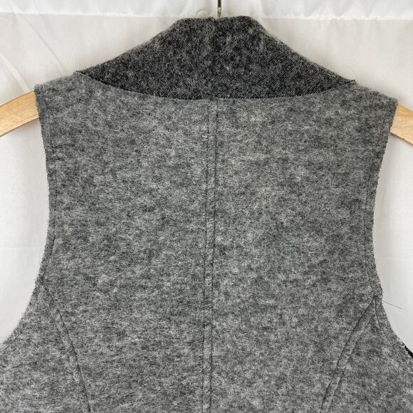Cut Loose Lapel Collar Wool Vest Made in USA Lava Gray 3985315 Women's Size L - Picture 7 of 10